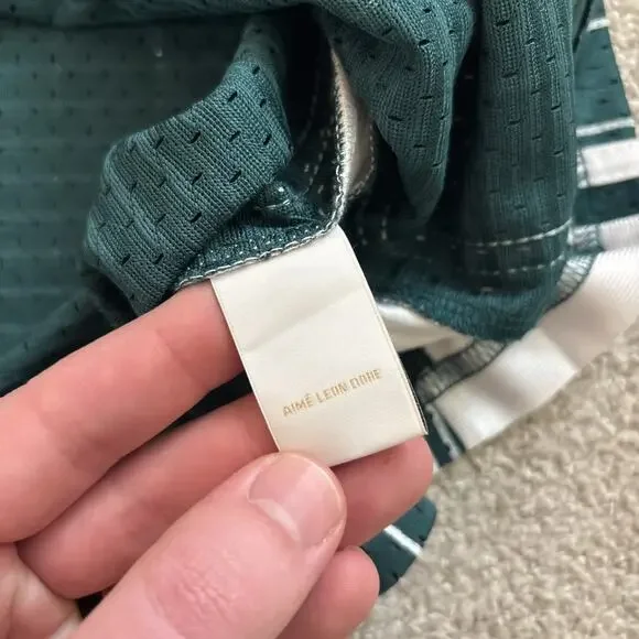 Aime Leon Dore Shirt Jersey Mens Sz XL Green White ALD Knit Tank Top Basketball - Picture 9 of 11